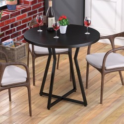 Стіл лофт кухонний круглий не розкладний на металевій опорі Кейтлін Loft Design D-70 для обідньої зони