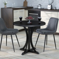 Стіл лофт кухонний круглий на фігурній металевій опорі Ральф Loft Design D-70 для обідньої зони