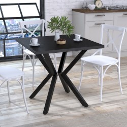 Стіл лофт кухонний обідній квадратний маленький Кубра Loft Design 80х80 у вітальню, їдальню, обідню зону Стіл лофт кухонний обідній квадратний маленький Кубра Loft Design 80х80 у вітальню, їдальню, обідню зону