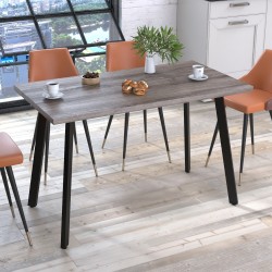 Стіл обідній на ніжках прямокутний Ленард Loft Design 120х65 у вітальню, їдальню, обідню зону Дуб Палена Стіл обідній на ніжках прямокутний Ленард Loft Design 120х65 у вітальню, їдальню, обідню зону Дуб Палена