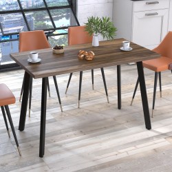 Стіл обідній на ніжках прямокутний Ленард Loft Design 120х65 у вітальню, їдальню, обідню зону Горіх Модена Стіл обідній на ніжках прямокутний Ленард Loft Design 120х65 у вітальню, їдальню, обідню зону Горіх Модена