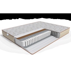 Ортопедичний матрац із кокосом на Pocket Spring Family Sleep Platinum Gold Collection h22 см двосторонній 90х190