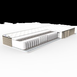 Ортопедичний матрац Покет Спринг різнобічна жорсткість 21 см Вил Will Demure collection Family Sleep Високоеластична піна Airfoam, Ортопедичний матрац Покет Спринг різнобічна жорсткість 21 см Вил Will Demure collection Family Sleep Високоеластична піна Airfoam,
