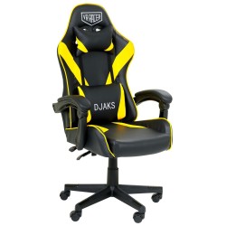 Геймерське крісло VR Racer Dexter Djaks чорно-жовте, відкидне з механізмом Tilt для роботи за комп'ютером AMF Геймерське крісло VR Racer Dexter Djaks чорно-жовте, відкидне з механізмом Tilt для роботи за комп'ютером AMF
