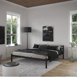 Металеве ліжко двоспальне півтораспальне в стилі Loft з узголів'ям без винози Лідс Тенеро 160х190(200), білий / бежевий/коричневий/чорний оксамит/чорний (глянець) Металеве ліжко двоспальне півтораспальне в стилі Loft з узголів'ям без винози Лідс Тенеро 160х190(200), білий / бежевий/коричневий/чорний оксамит/чорний (глянець)