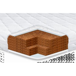 Дитячий жорсткий ортопедичний матрац Kiddy Super Cocos Eurosleep з кокосовою койрою та знімним чохлом, гіпоалергенний Нестандартний розмір, 1м2