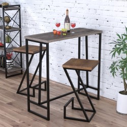 Консольний барний столик у стилі лофт BS-110 Loft Design Дуб Пелена Консольний барний столик у стилі лофт BS-110 Loft Design Дуб Пелена