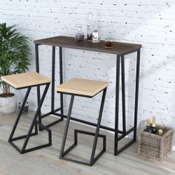 Консольний барний столик у стилі лофт BS-110 Loft Design Горіх Модена Консольний барний столик у стилі лофт BS-110 Loft Design Горіх Модена