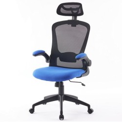 Сіткове офісне крісло з підголівником і підлокітниками Nimbo Blue Special4You Сіткове офісне крісло з підголівником і підлокітниками Nimbo Blue Special4You