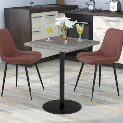 Барний маленький обідній стіл лофт квадратний BS-450 600х600 Loft Design Дуб Паліна Барний маленький обідній стіл лофт квадратний BS-450 600х600 Loft Design Дуб Паліна