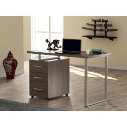 Письмовий однотумбовий сучасний стіл для дому, офісу L-27 Loft Design Дуб Палена