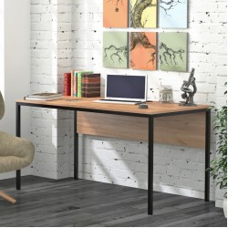Письмовий стіл сучасний мінімалізм без тумб лофт L-3p Loft Design Дуб Крафт Золотий Письмовий стіл сучасний мінімалізм без тумб лофт L-3p Loft Design Дуб Крафт Золотий