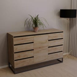 Прямий комод на металевій опорі loft inndustrial у вітальню АКМ-420 Тіса Меблі