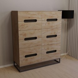 Вузький високий комод у стилі loft для офісу, кабінету, дому АКМ-426 Тіса Меблі Вузький високий комод у стилі loft для офісу, кабінету, дому АКМ-426 Тіса Меблі
