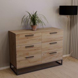 Широкий місткий комод у стилі loft для спальні, вітальні, офісу АКМ-441 Тіса Меблі Широкий місткий комод у стилі loft для спальні, вітальні, офісу АКМ-441 Тіса Меблі