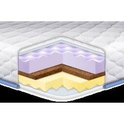 Тонкий матрац топер кокос латекс з масажним ефектом 7см Massage Memory Cocos Massage трикотаж Eurosleep Тонкий матрац топер кокос латекс з масажним ефектом 7см Massage Memory Cocos Massage трикотаж Eurosleep