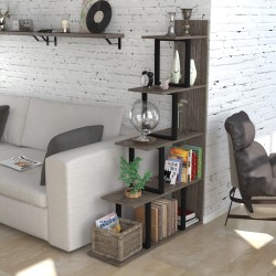 Відкритий стелаж-перегородка лофт для дому, офісу L-160 Loft Design Дуб Палена Відкритий стелаж-перегородка лофт для дому, офісу L-160 Loft Design Дуб Палена