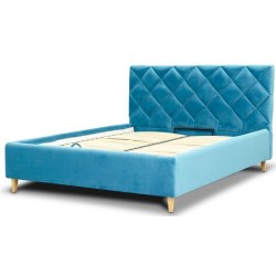 Ліжко подіум із високим м'яким узголів'ям і підіймальним механізмом Rondi Ронді для дітей, дорослих Novelty 140х190