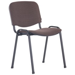 Простий офісний штабельований стілець ISO Ізо чорний тканина А-43 для відвідувачів офісу, семінарів, конференцій AMF Простий офісний штабельований стілець ISO Ізо чорний тканина А-43 для відвідувачів офісу, семінарів, конференцій AMF