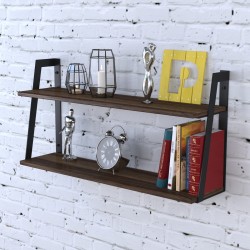 Відкрита полиця в стилі лофт із настінним кріпленням PL 5-68-18 Loft Design