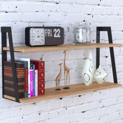 Полиця лофт відкрита настінна навісна PL 5-68-18 Loft Design Дуб Крафт Золотой Полиця лофт відкрита настінна навісна PL 5-68-18 Loft Design Дуб Крафт Золотой
