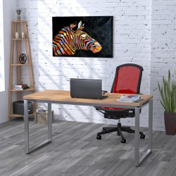 Письмовий сучасний стіл мінімалізм без тумб лофт Q-160 Loft Design 32 мм Дуб Крафт Золотий Письмовий сучасний стіл мінімалізм без тумб лофт Q-160 Loft Design 32 мм Дуб Крафт Золотий