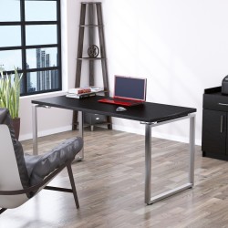 Письмовий сучасний стіл мінімалізм без тумб лофт Q-160 Loft Design 18 мм Письмовий сучасний стіл мінімалізм без тумб лофт Q-160 Loft Design 18 мм