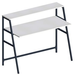 Стіл письмовий Mont Blanc AMF білий 1250×550×1027 з полицею для роботи та ноутбука Стіл письмовий Mont Blanc AMF білий 1250×550×1027 з полицею для роботи та ноутбука