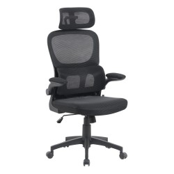 Офісне комп'ютерне крісло сітка чорне з механізмом мастила Tilt Torso Black для керівника та працівників офісу ErgoMix Офісне комп'ютерне крісло сітка чорне з механізмом мастила Tilt Torso Black для керівника та працівників офісу ErgoMix