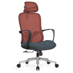 Анатомічне комп'ютерне крісло Butterfly Red Grey із сітчастою спинкою, регульованим підголівником і механізмом Tilt ErgoMix Анатомічне комп'ютерне крісло Butterfly Red Grey із сітчастою спинкою, регульованим підголівником і механізмом Tilt ErgoMix