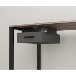 Навісний ящик для стола одинарний колір каркаса чорний BX-1 ДСП Антрацит Loft Design Навісний ящик для стола одинарний колір каркаса чорний BX-1 ДСП Антрацит Loft Design