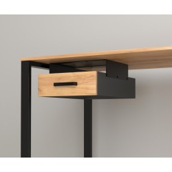 Навісний ящик для стола одинарний колір каркаса чорний BX-1 ДСП Антрацит Loft Design Навісний ящик для стола одинарний колір каркаса чорний BX-1 ДСП Антрацит Loft Design