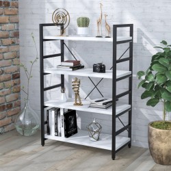 Відкритий поличний стелаж лофт офісний низький лофт L-125 NEW Білий Loft Design Відкритий поличний стелаж лофт офісний низький лофт L-125 NEW Білий Loft Design