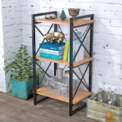 Маленький красивий відкритий Стелаж лофт Скіф-3-550 Loft Design Дуб Крафт Золотий Маленький красивий відкритий Стелаж лофт Скіф-3-550 Loft Design Дуб Крафт Золотий