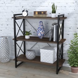 Гарний маленький Стелаж лофт відкритий Скіф-3-920 Loft Design Горіх Модена Гарний маленький Стелаж лофт відкритий Скіф-3-920 Loft Design Горіх Модена