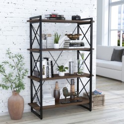 Окритий поличний Стелаж у стилі лофт Скіф 4-920 Loft Design Горіх Модена Окритий поличний Стелаж у стилі лофт Скіф 4-920 Loft Design Горіх Модена