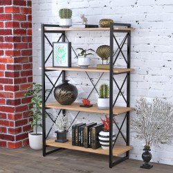 Окритий поличний Стелаж у стилі лофт Скіф 4-920 Loft Design Дуб Крафт Золотий Окритий поличний Стелаж у стилі лофт Скіф 4-920 Loft Design Дуб Крафт Золотий