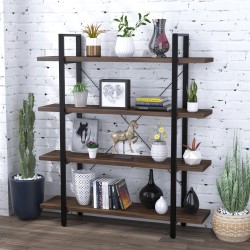 Відкритий стелаж лофт Сингл-4 полиці Loft Design Горіх Модена Відкритий стелаж лофт Сингл-4 полиці Loft Design Горіх Модена