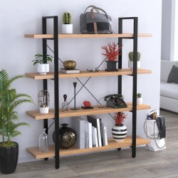 Відкритий стелаж лофт Сингл-4 полиці Loft Design Дуб Крафт Золотий Відкритий стелаж лофт Сингл-4 полиці Loft Design Дуб Крафт Золотий