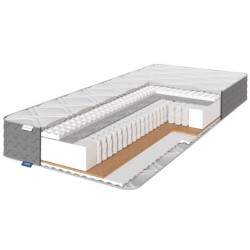 Матрац ортопедичний Pulson Plus 2 in 1 Eurosleep з Pocket Spring, кокосовою койрою, масажною піною й ефектом зима-літо 140x200