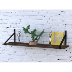 Полиця навісна настінна PL-3-18 Loft Design 92 см, Горіх Модена
