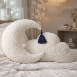 Набір декоративних подушок місяць і хмара Cloudoon Set Harmony Collection Family Sleep з гранулами Hollowfiber для дитячої кімнати