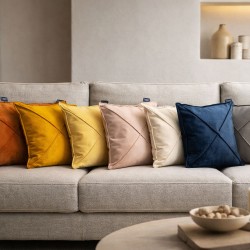 Подушка Декоративна Axis квадратна 45×45 Family Sleep велюрова з гранулами Hollowfiber для дивана та ліжка Подушка Декоративна Axis квадратна 45×45 Family Sleep велюрова з гранулами Hollowfiber для дивана та ліжка
