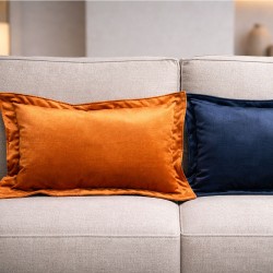 Прямокутна декоративна подушка Horizon 60×40 Family Sleep велюрова з гранулами Hollowfiber для дивана та ліжка