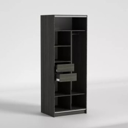 Дводверна закрита шафа Askania Асканія ширина 80 см ДСП 16 мм Luxe Studio