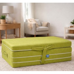 Безкаркасний матрац пуф трансформер салатовий розкладний Family Sleep Flex Fold h-7 см Transform Collection для дитячої, коридору Безкаркасний матрац пуф трансформер салатовий розкладний Family Sleep Flex Fold h-7 см Transform Collection для дитячої, коридору