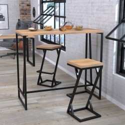 Консольний барний стіл у стилі лофт для кухні, балкона BS-125 Loft Design Консольний барний стіл у стилі лофт для кухні, балкона BS-125 Loft Design