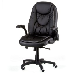 Офісне крісло Oskar Black Special4You ергономічне робоче крісло з високою спинкою і зручною посадкою