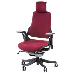 Бордове крісло для офісу wau burgundy fabric від Special4You з механізмом гойдання Бордове крісло для офісу wau burgundy fabric від Special4You з механізмом гойдання