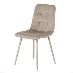 Стілець кухонний сучасний зі спинкою на ніжках вельвет капучино Success cappucсino Special4You Стілець кухонний сучасний зі спинкою на ніжках вельвет капучино Success cappucсino Special4You